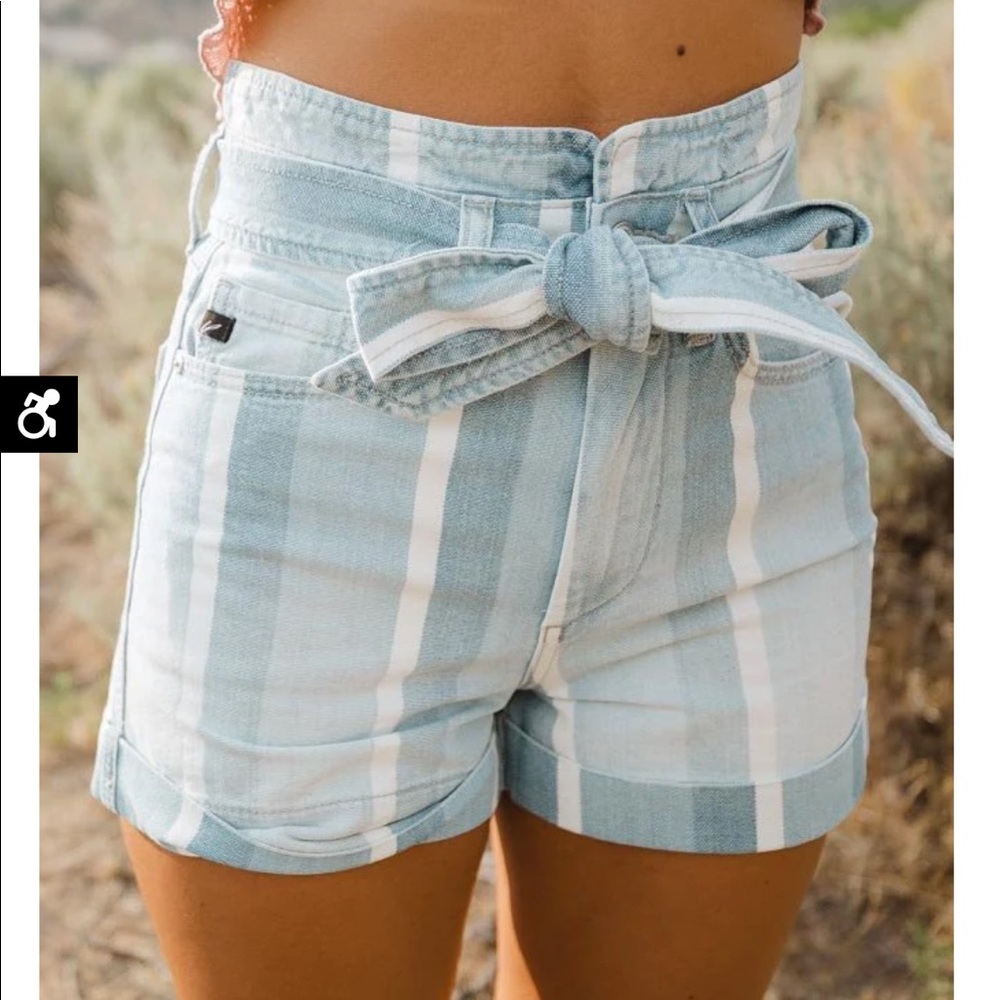 Striped Kancan shorts